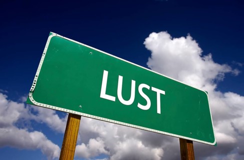 Lust road sign