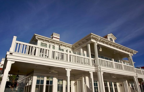 Architectural abstract of beach front accommodations
