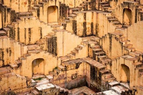 Panna Meena ka Kund stepwell in Amber