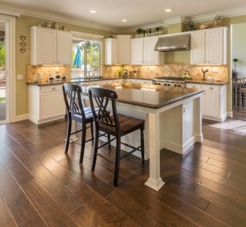 Beautiful custom kitchen interior in a new house