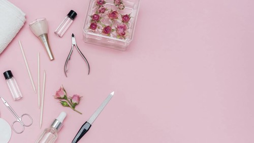 Arrangement nail care accessories salon
