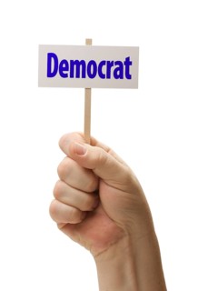 Sign in male fist isolated on A white background