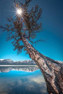 The beautiful Khoton Lake. Western Mongolia