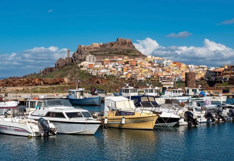 Boats in Castelsardo port