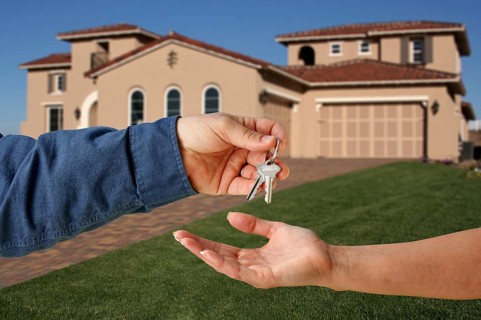 Handing over the keys to A new home