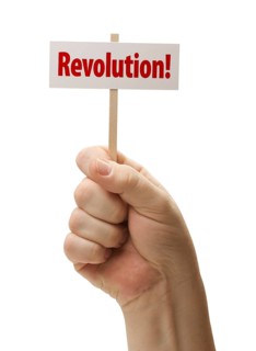 Sign in male fist isolated on A white background