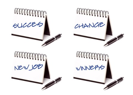 Spiral note pad and pen series isolated on white