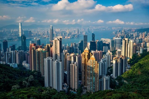 Famous view of Hong Kong