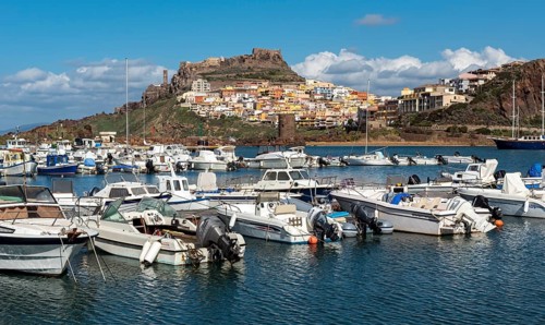 Boats in Castelsardo port