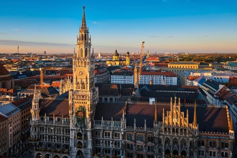 View of Munich: Marienplatz