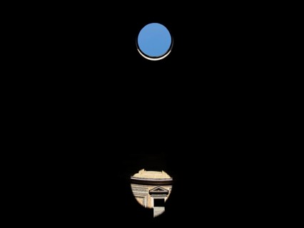Light falling from the dome in the Pantheon
