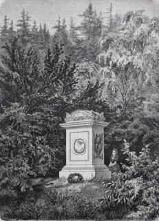 The Monument to Queen Louise in the Palace Garden at Hildburghausen in 1880