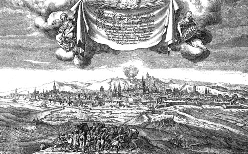 The Siege of Prague by the Swedes under Count Palatine Karl Gustav and Count Koenigsmark