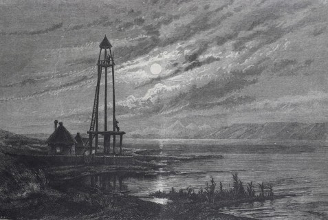 Cossack watchtower on the Kuban River