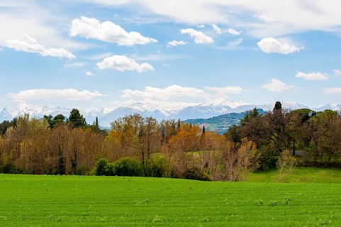 View of the Monti Sibillini