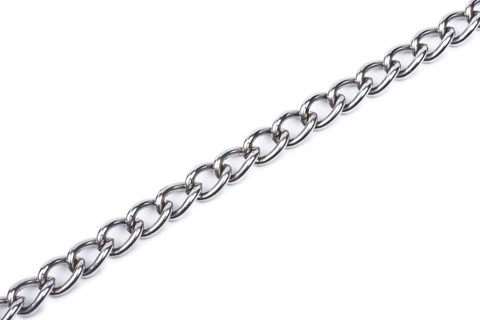 Metal chain isolated on white background