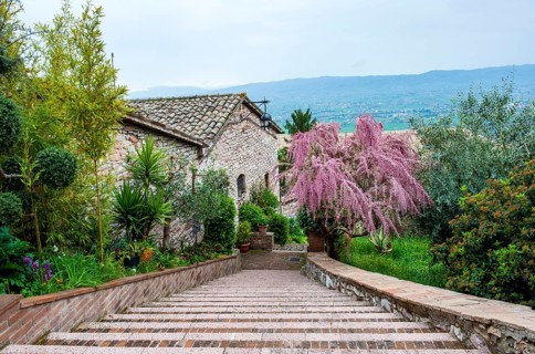 Staircase leading to the Chiesa