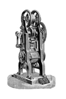 Eine Revolver Falzziegelpresse von Gebr. Pfeiffer