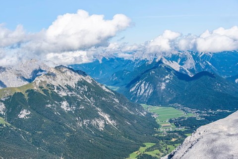 View over mountain valley