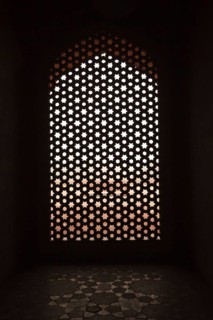 Marble screen window at Humayu
