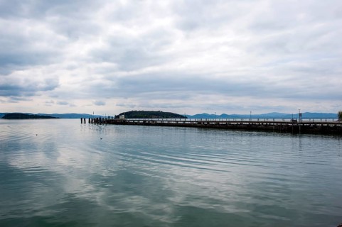 Boat jetty in Tuoro sul Trasimeno