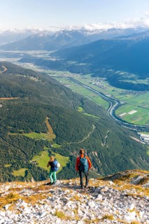 Hikers descending