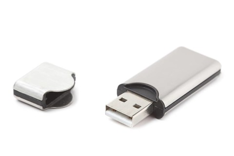 USB flash drive isolated on white background
