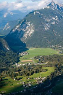 View over mountain valley