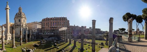 Excavation site site at the Roman Forum