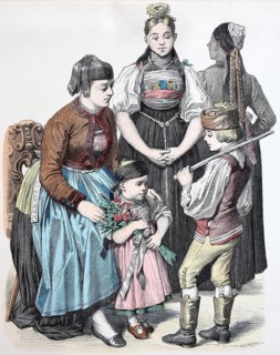 Folk traditional costume