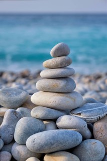 Zen meditation relaxation concept background