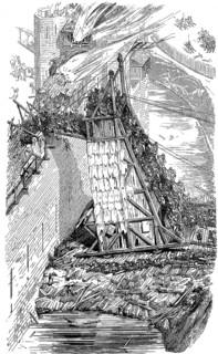 Siege of a fortified city in the 12th century