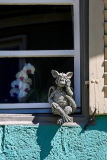 Little monster on window sill