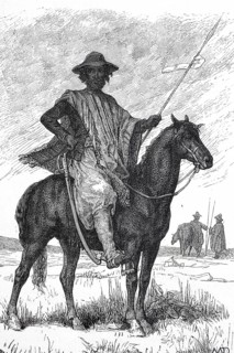 Resistance fighter on a horse