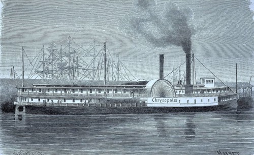 Side-wheel steamer that operated between Sacramento and San Francisco from 1860 to 1875