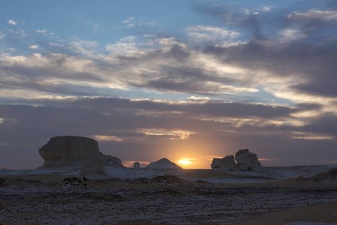 Sunrise in the White Desert