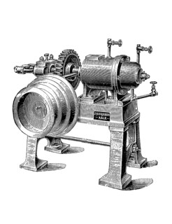 Eine Maschine zur Herstellung von Gummischlaeuchen