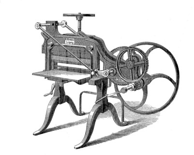 Ueberarbeitete und verbesserte Version des Papierschneiders von K. Krause