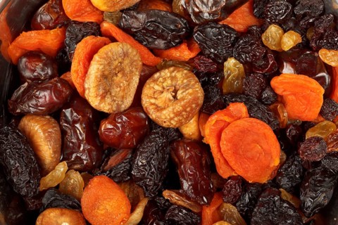 Various dried fruits