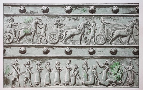 Relief on the bronze gate of Balawat