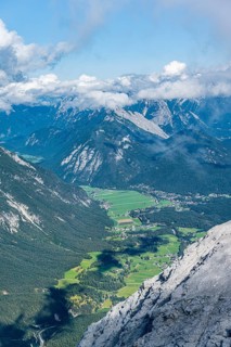 View over mountain valley