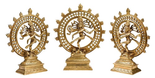 Statues of indian hindu god Shiva Nataraja
