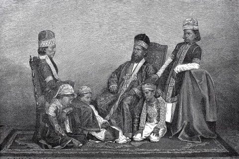 The Royal Family Mirzas of Delhi in 1880