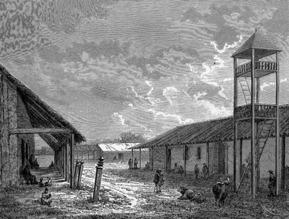 Remains of the mosque of Altamsh in 1870