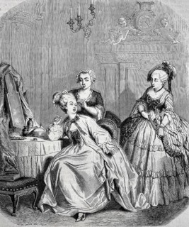 Elegant woman doing their hair