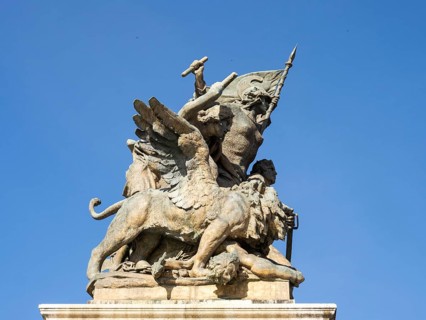 Monument at the Monumento Nazionale a Vittorio Emanuele II