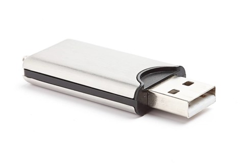 USB flash drive isolated on white background