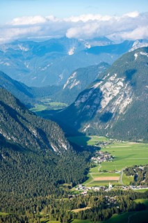 View over mountain valley