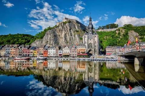 View of picturesque Dinant town