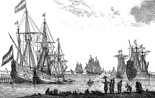 Merchant ships or obsolete merchant ships from the time of Louis XIV